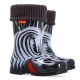 от 22 EURO... WATERPROOF!  Размери 20до35 номер, DEMAR Бебешки и Детски гумени ботуши с топъл чорап, 0038-0039-S, ЗЕБРА. за: МОМИЧЕТА или МОМЧЕТА