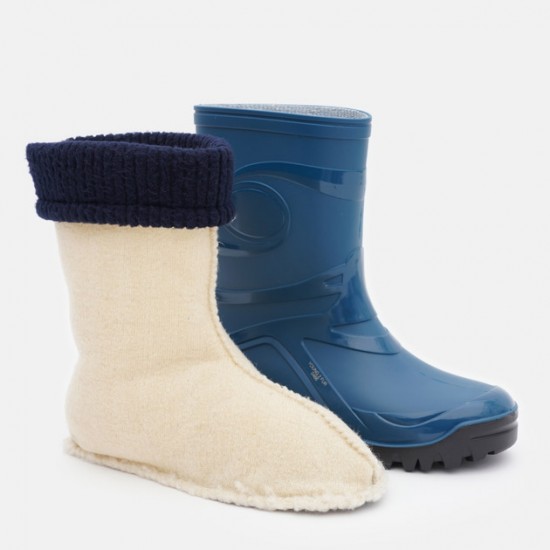 от 25 EURO. WATERPOOF!  DEMAR 0465 Ботуши, Апрески Естествена Вълна Демар.  Подходящи за ЖЕНИ или ЮНОШИ. СИН.  