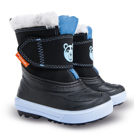 от 35 EURO. ЕСТЕСТВЕНА ВЪЛНА,  Бебешки и Детски Aпрески DEMAR 1507-A  BEAR BLACK BLUE.  Демар